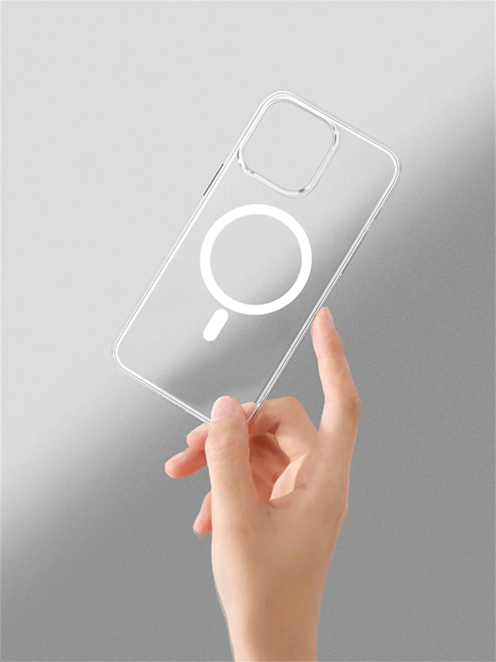 Coque transparente, vue de dos