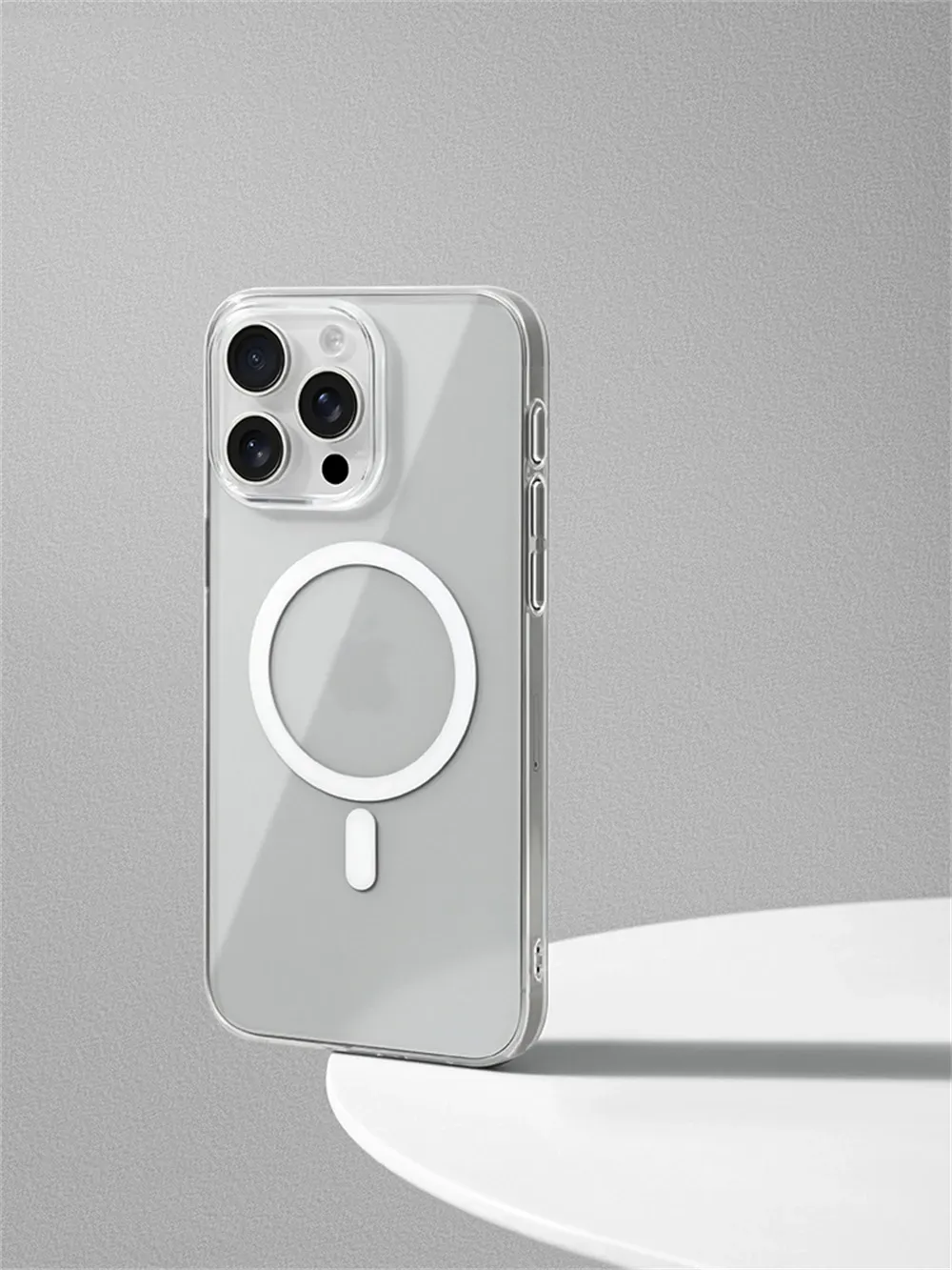 Coque magnétique transparente, détail des bords