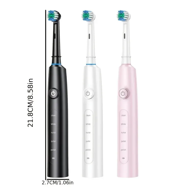 Brosse à dents électrique et ses accessoires dans leur présentation complète
