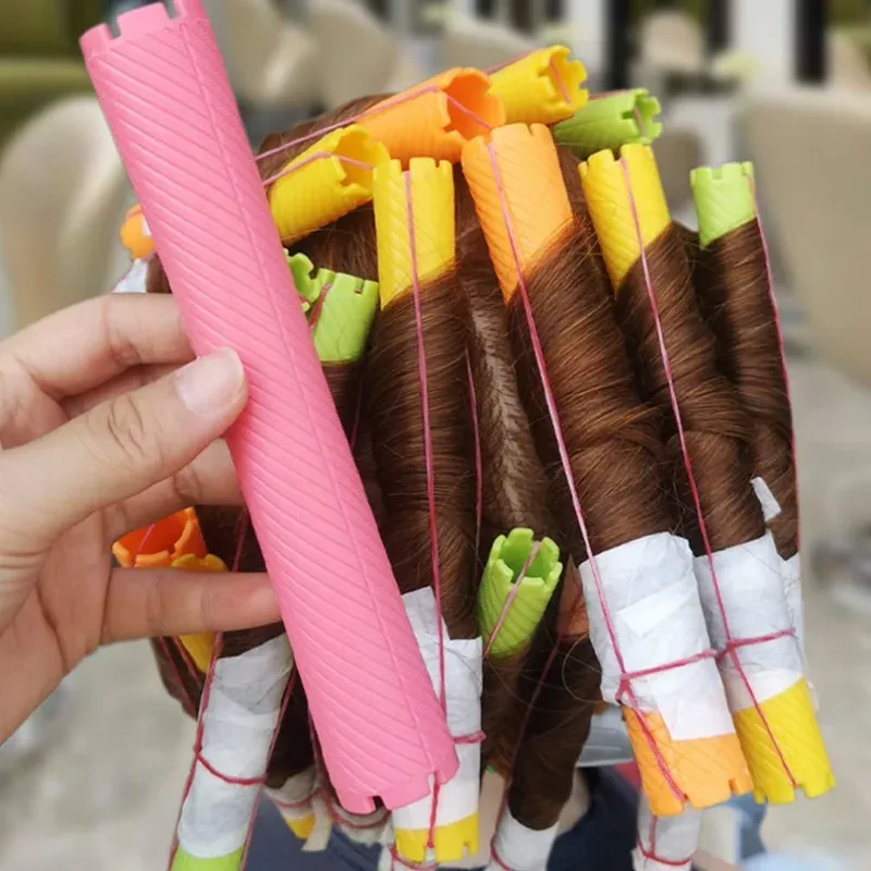 Bigoudis spiraux sans chaleur à tige creuse, kit de boucles, 6 pièces - Image 1