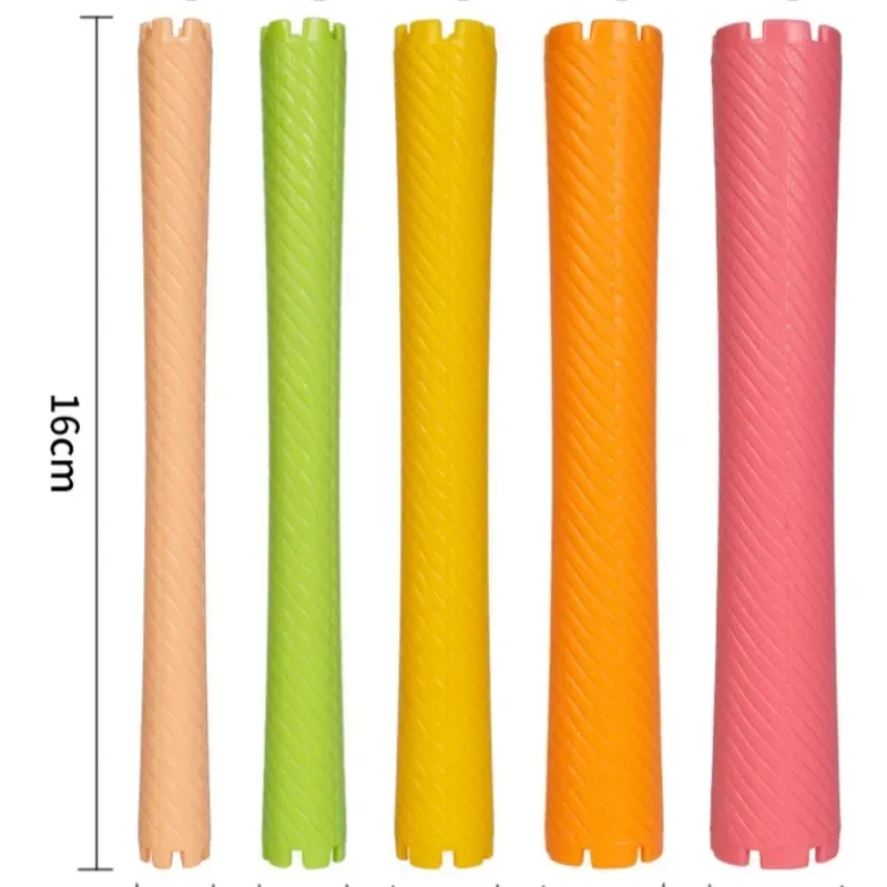 Bigoudis spiraux sans chaleur à tige creuse, kit de boucles, 6 pièces 5