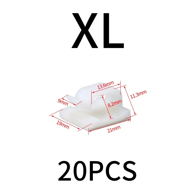 Clips adhésifs 3M pour câbles : organisateur de câbles en nylon PA66 ignifugé UL 94V-2, gestion sécurisée des fils pour bureau, PC, voiture et maison 11