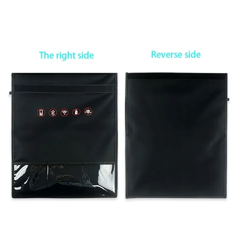 Étui de protection anti-signal pour clés de voiture, sac blocage RFID pour portefeuille et téléphone portable 2