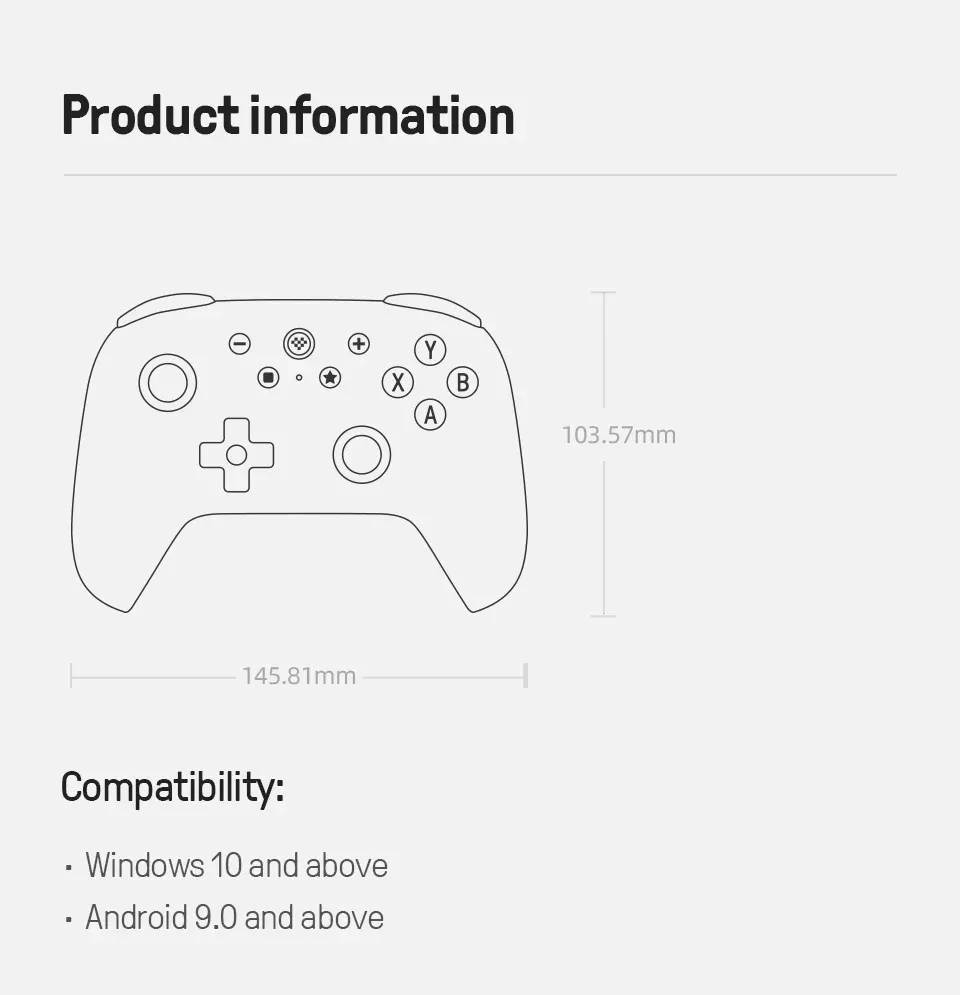 Détails du contrôleur 8BitDo Ultimate 2C