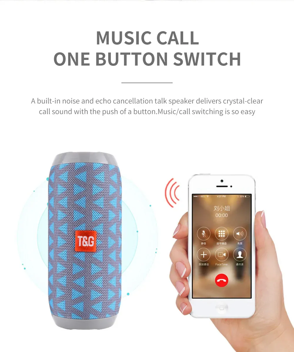 Design compact de l'enceinte Bluetooth