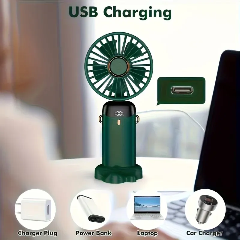 Mini ventilateur portable dans un intérieur moderne