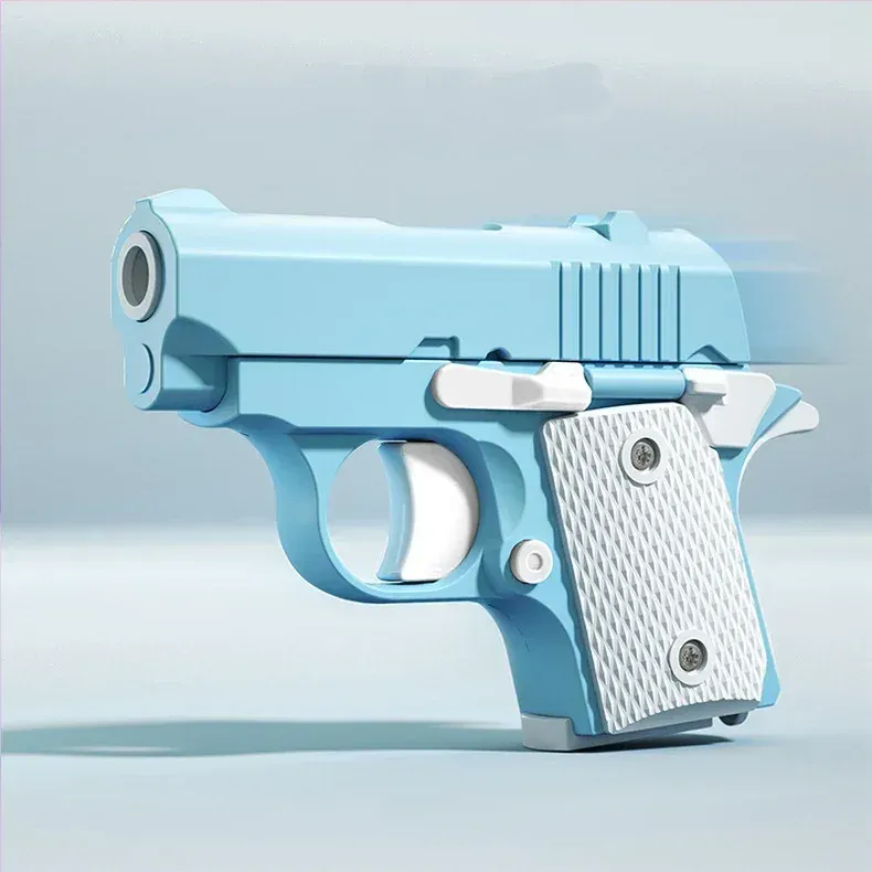 Mini pistolet fidget anti-stress en plastique à gravité, imprimé en 3D 5