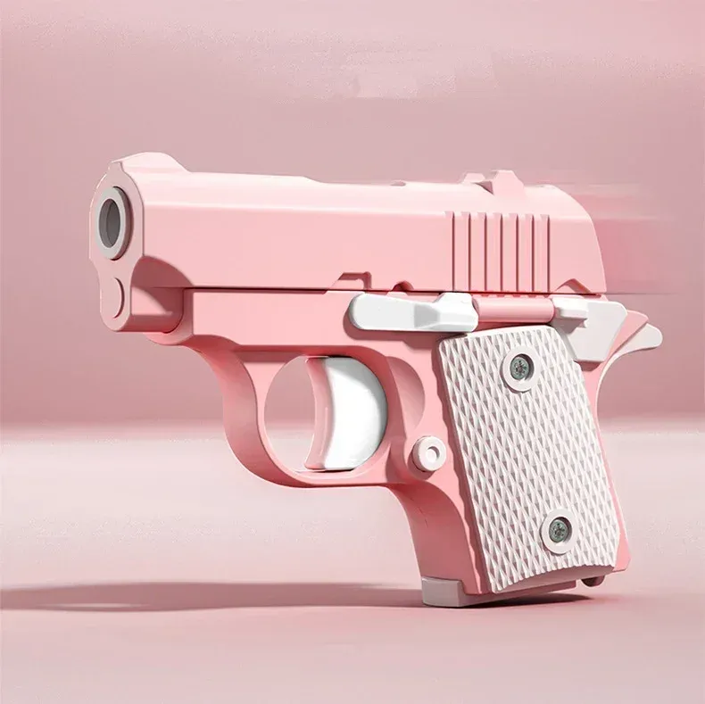 Mini pistolet fidget anti-stress en plastique à gravité, imprimé en 3D 6