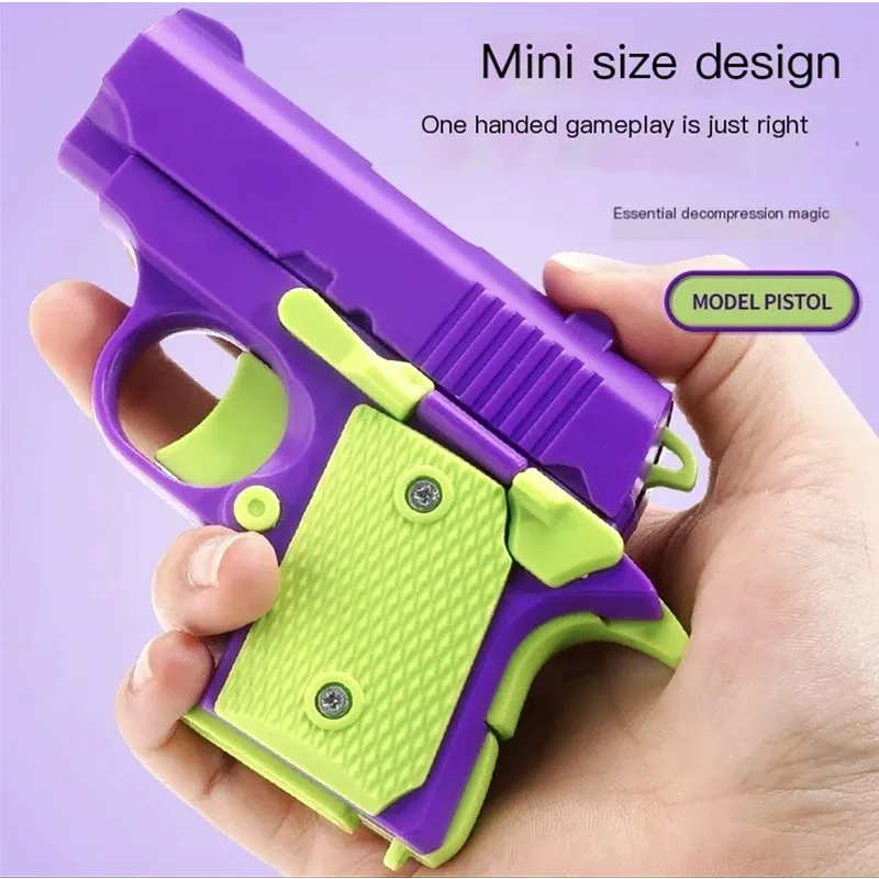 Vue du pistolet anti-stress