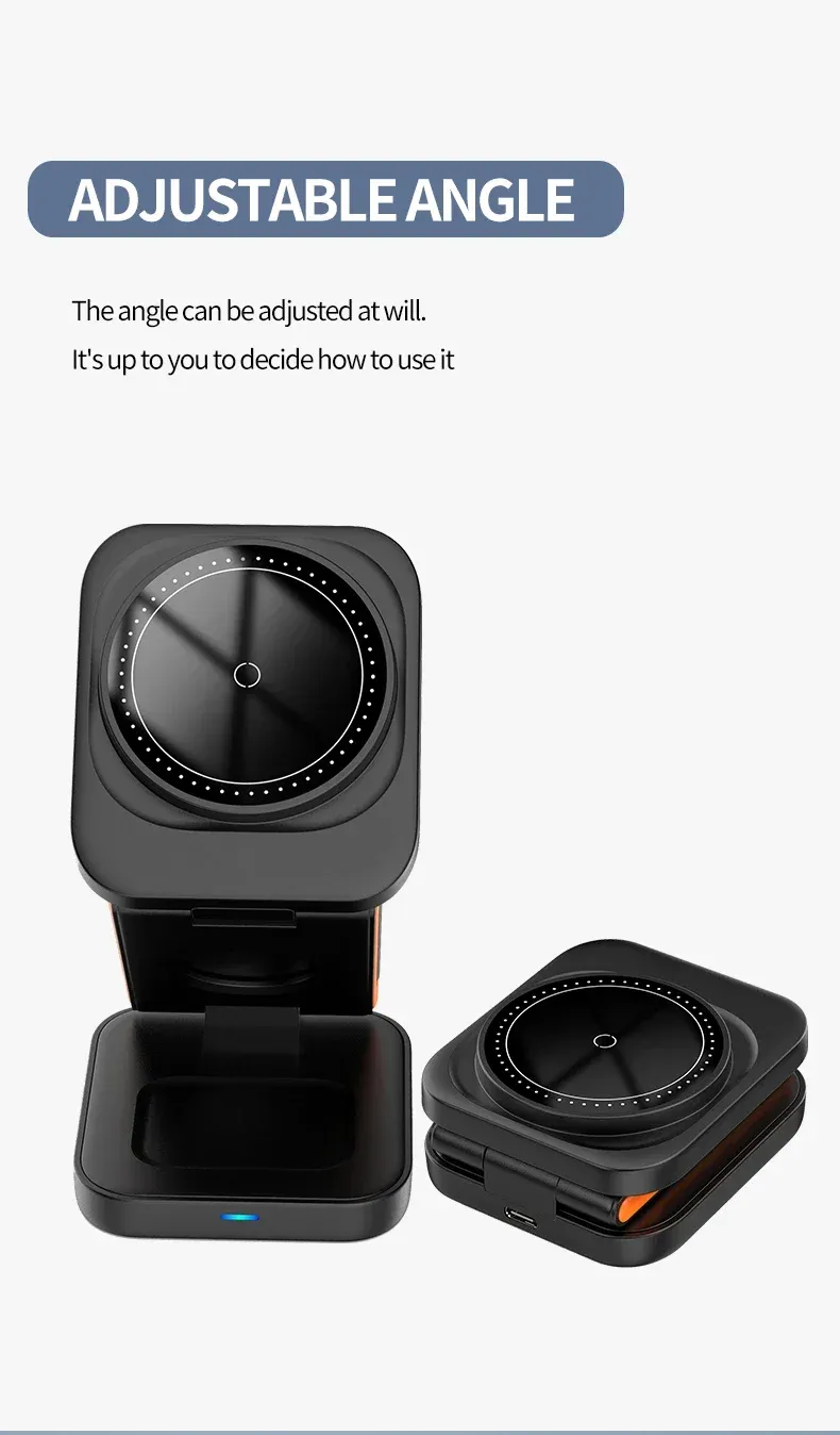 Station de charge pliable 3 en 1 aimantation