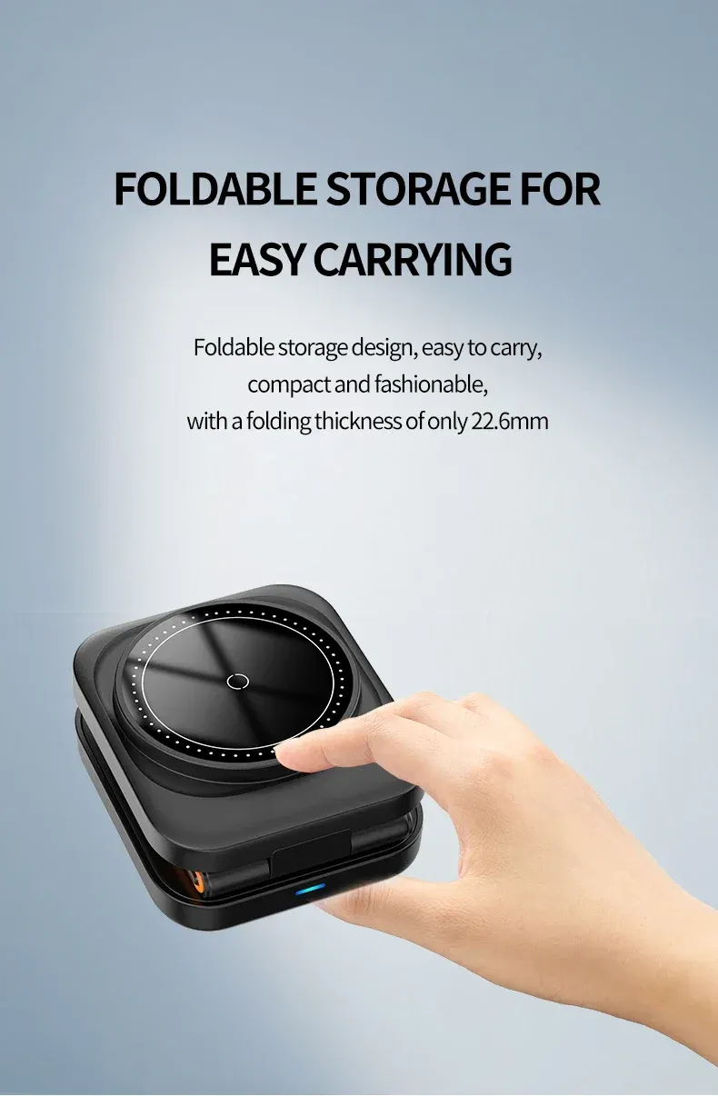 Station de charge pliable 3 en 1 nomade
