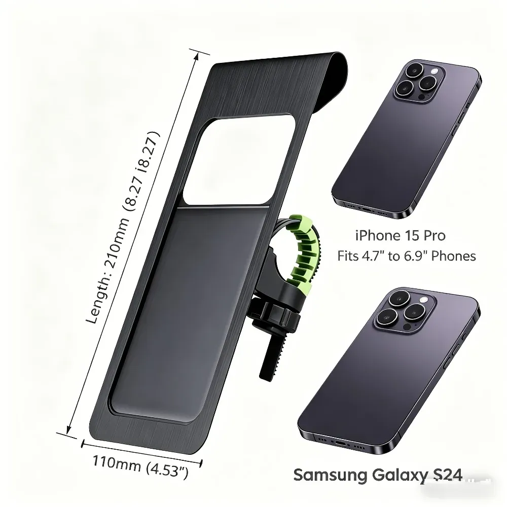 Support de téléphone vélo en situation d'utilisation