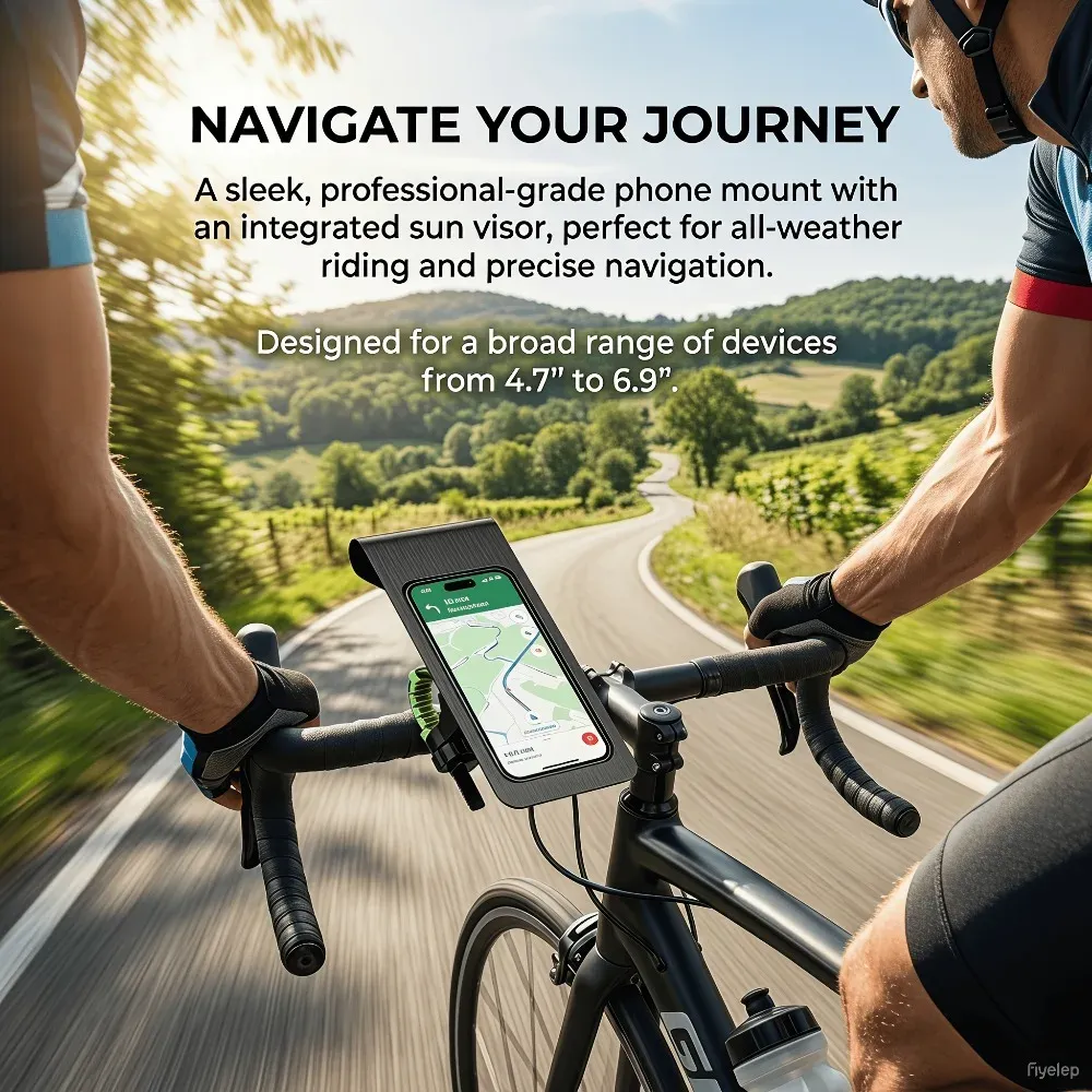 Support de téléphone rotatif pour vélo