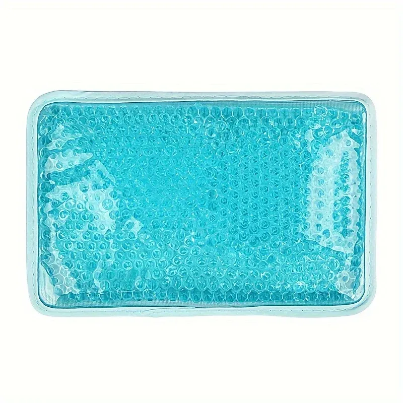 Poche de gel chaud et froid double face en PVC avec sangle, réutilisable et portable, coloris assortis, emballage individuel 8