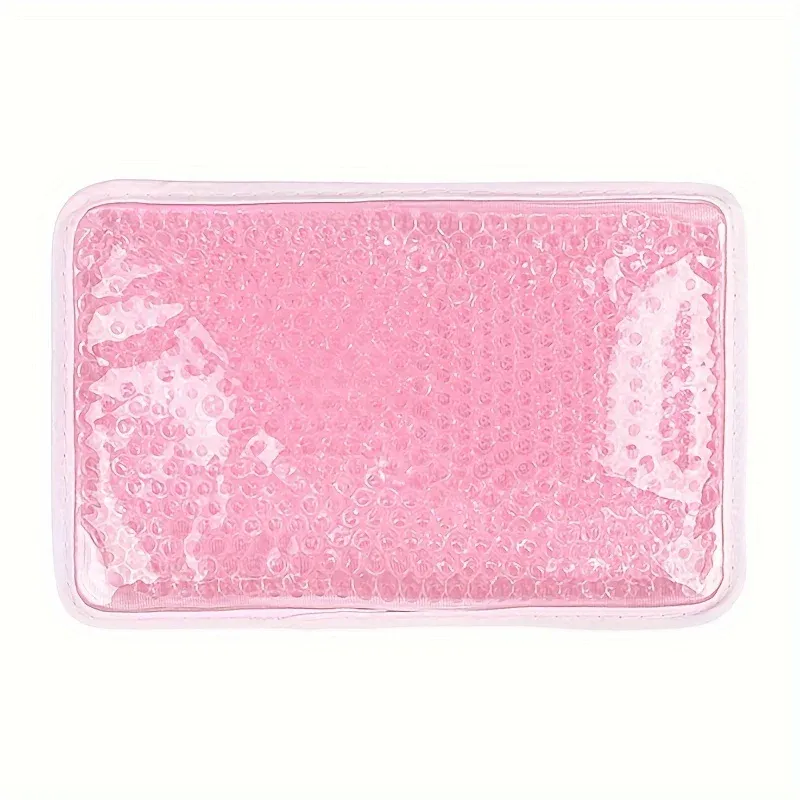 Poche de gel chaud et froid double face en PVC avec sangle, réutilisable et portable, coloris assortis, emballage individuel 9