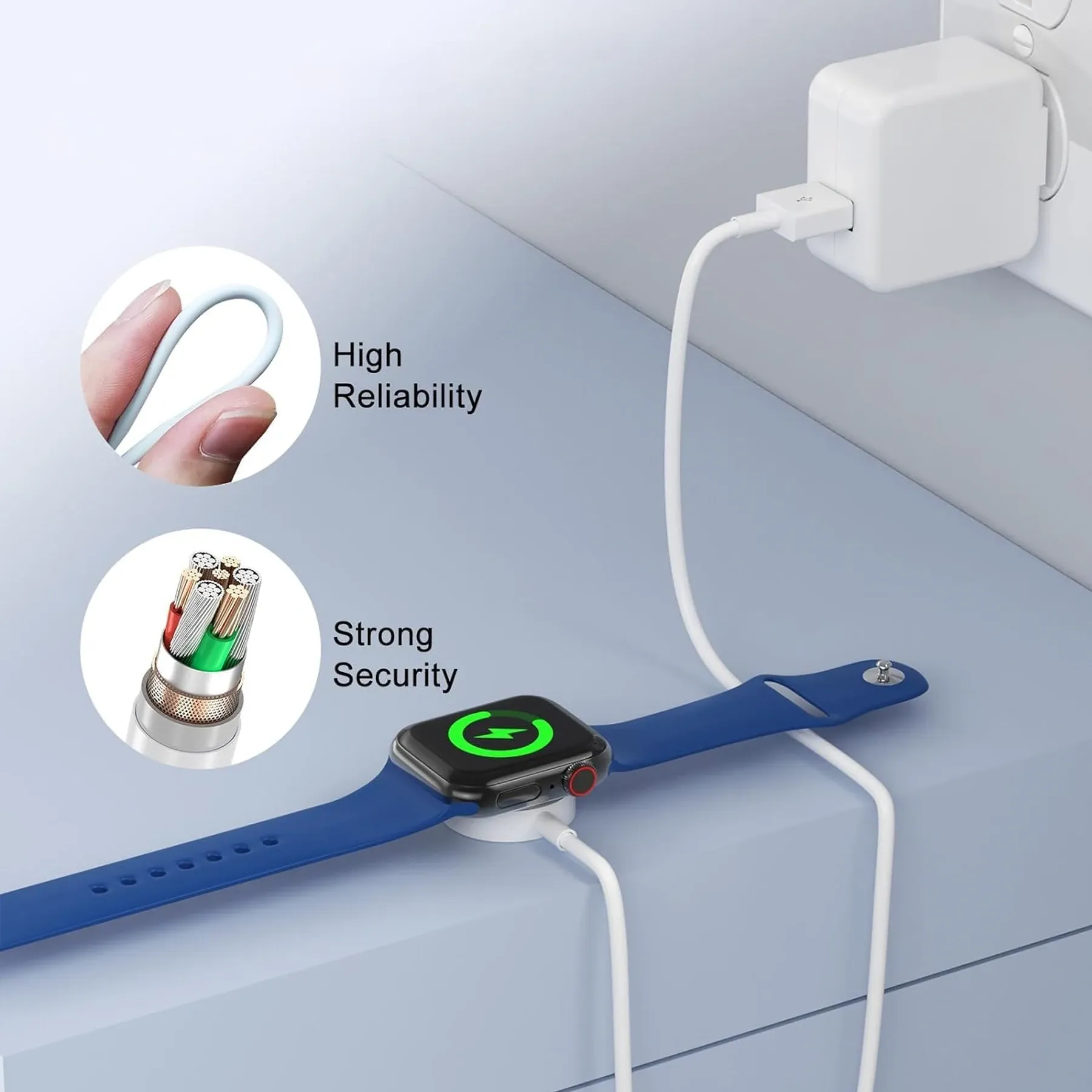 Câble de charge magnétique pour S8 Pro/DT3/S8 PRO MAX/S7 Pro/DT7, chargeur sans fil universel compatible avec plusieurs modèles de montre connectée, 5V/1A 5