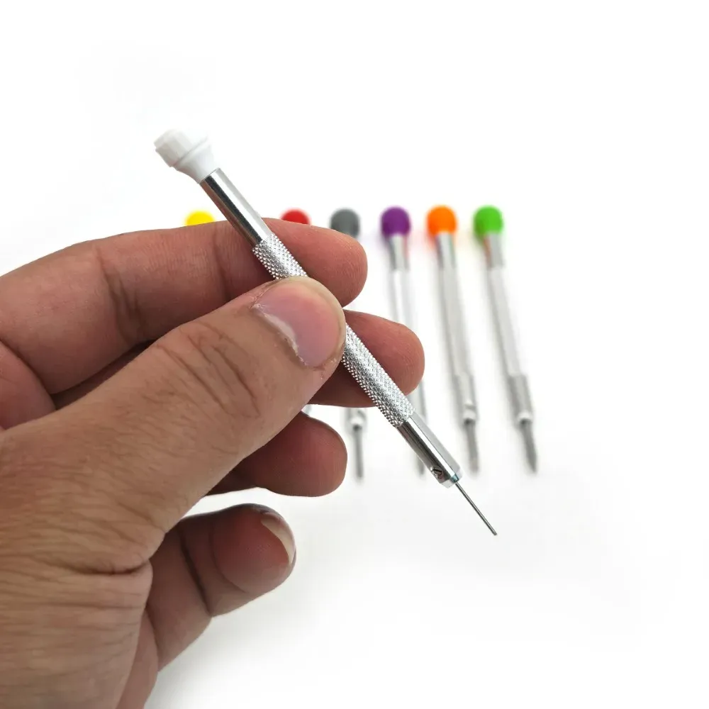 Jeu de petits tournevis plats pour montres, 8 pièces, pour la réparation et l'entretien de précision, outils professionnels pour horloger 3