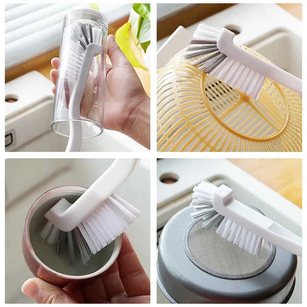 Brosses de nettoyage pour la maison : baignoire, douche, carrelage, évier, rainures et rails de fenêtre 3