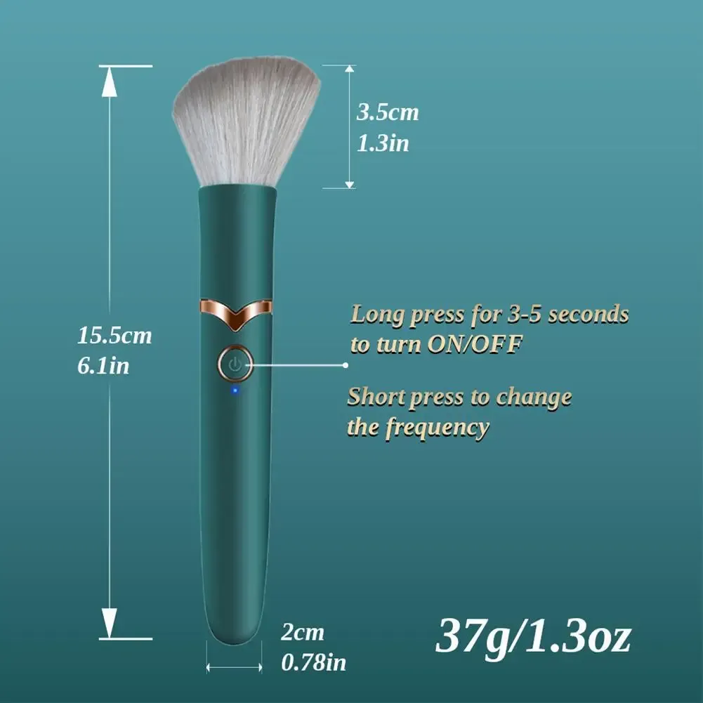 Brosse de maquillage électrique multifonction, douce et moelleuse, portable, avec vibrations, rechargeable 5