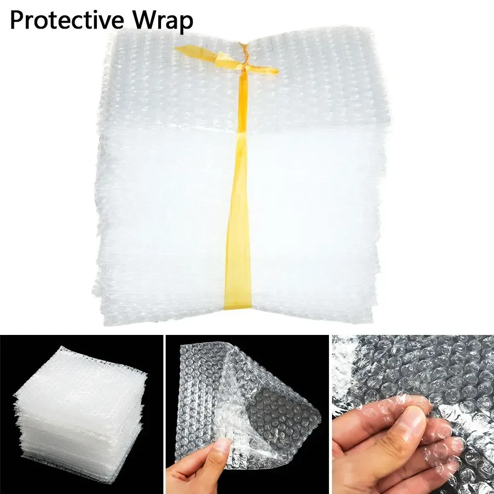 Housses de protection en plastique, 50 pièces, sacs d'emballage en mousse, enveloppes de protection, sacs à bulles blancs, emballage antichoc - Image 1