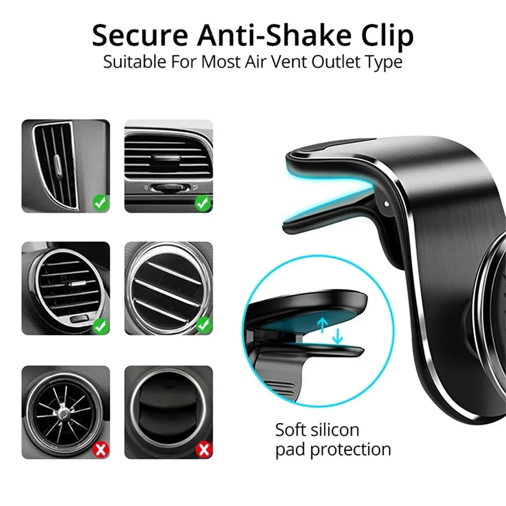 Support magnétique de téléphone pour voiture