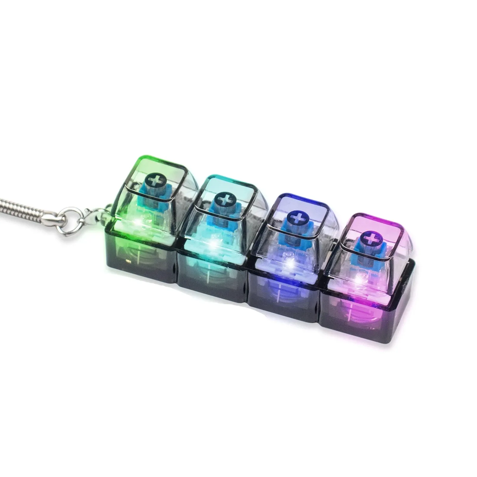 Porte-clés Clavier LED Anti-stress à Bouton Cliquable – Accessoire de Bureau Portable 7