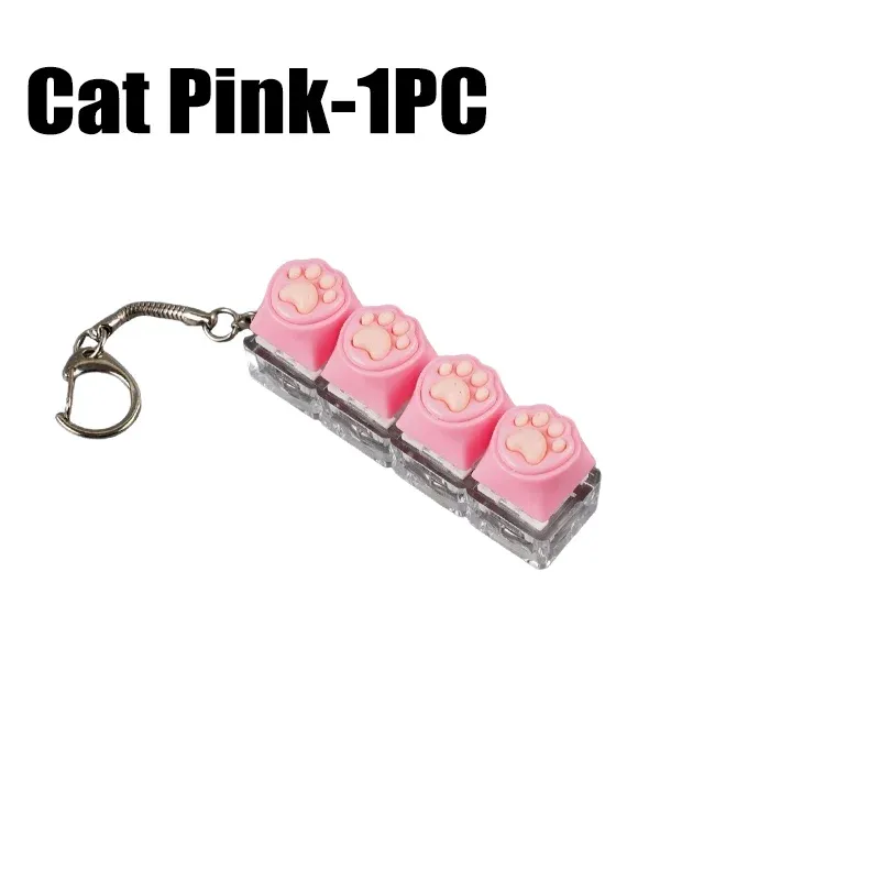 Porte-clés Clavier LED Anti-stress à Bouton Cliquable – Accessoire de Bureau Portable 16