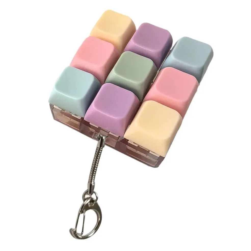 Porte-clés Clavier LED Anti-stress à Bouton Cliquable – Accessoire de Bureau Portable 20