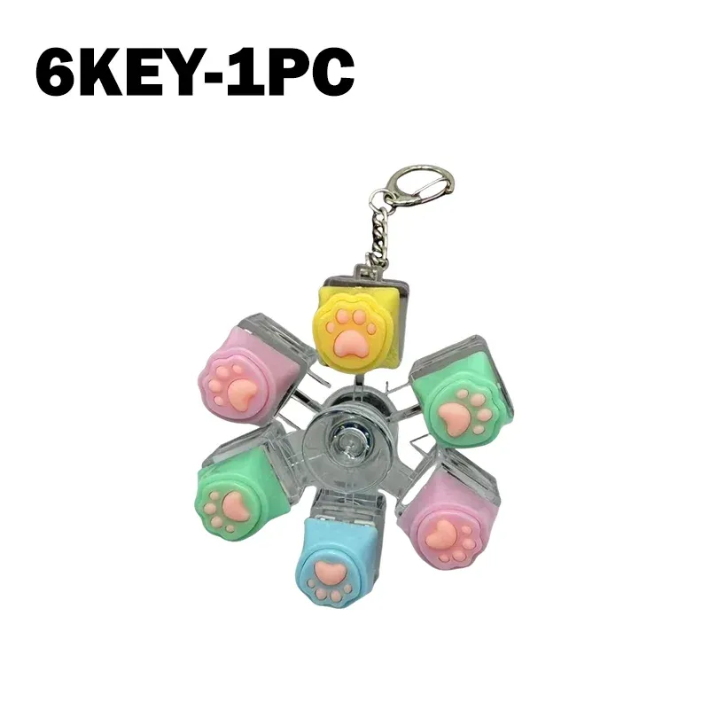 Porte-clés Clavier LED Anti-stress à Bouton Cliquable – Accessoire de Bureau Portable 15