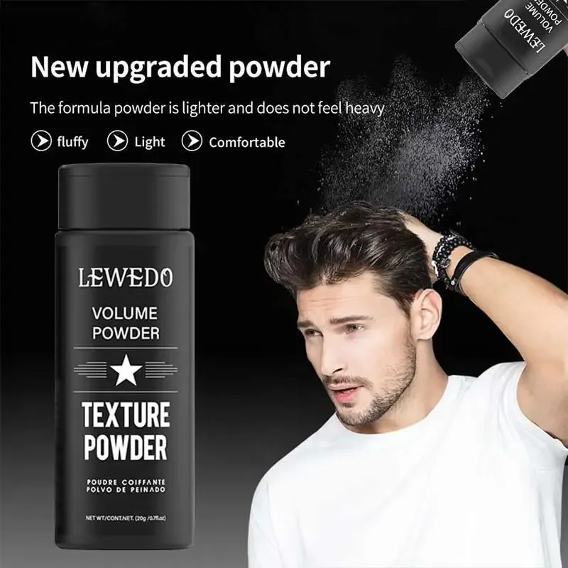 Poudre coiffante volumatrice pour cheveux, contrôle de l'huile et tenue longue durée pour hommes et femmes 2
