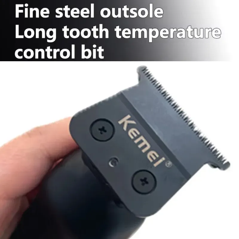 Tondeuse à cheveux professionnelle Kemei KM-2299, batterie 1200 mAh, tondeuse électrique rechargeable par USB 2