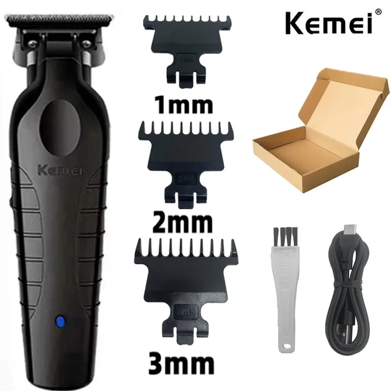 Tondeuse à cheveux professionnelle Kemei KM-2299, batterie 1200 mAh, tondeuse électrique rechargeable par USB 8