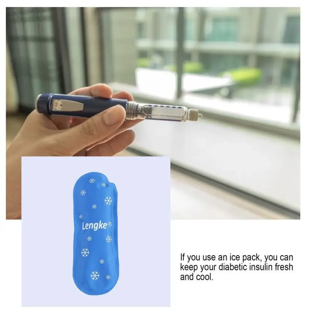 Étui de refroidissement pour insuline avec packs de gel, lot de 3 3