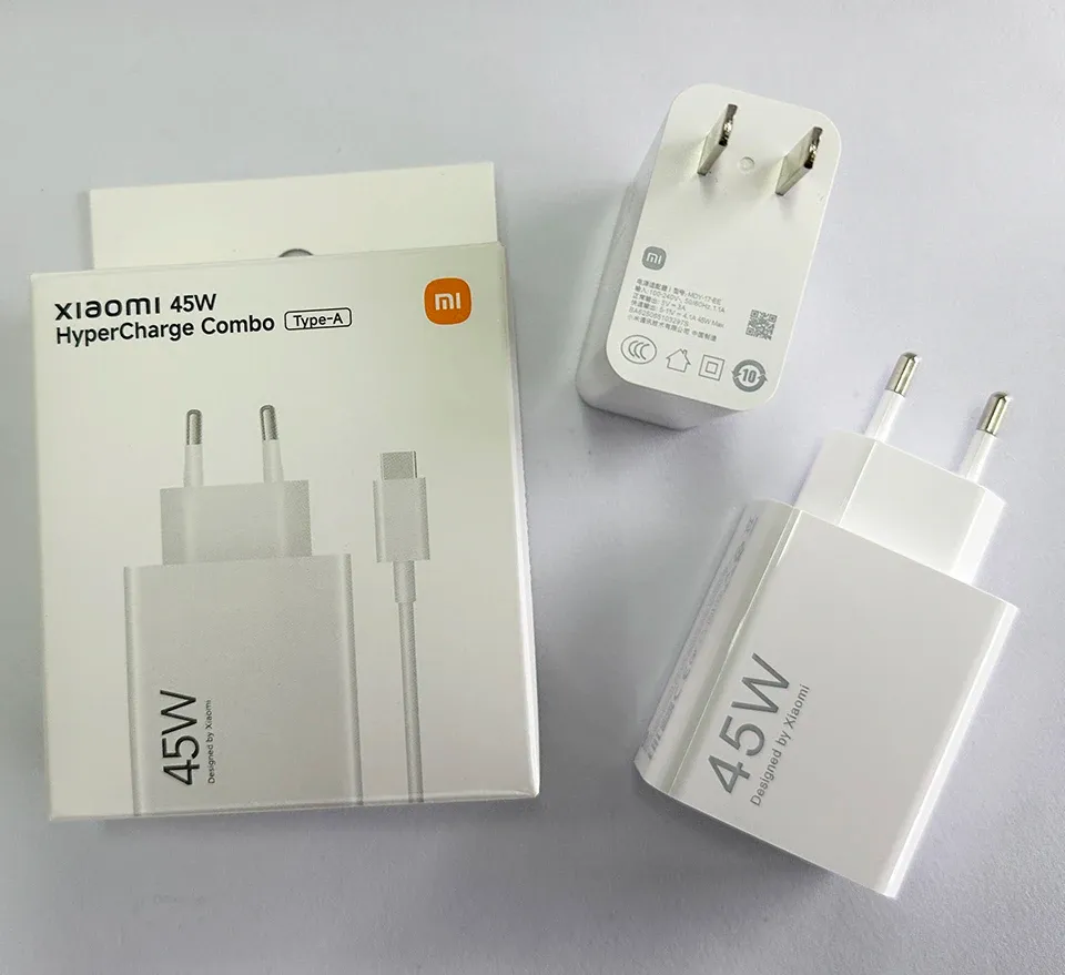 Chargeur Xiaomi d'origine 45W / 33W avec câble de charge rapide Turbo et adaptateur de voyage USB-C 6