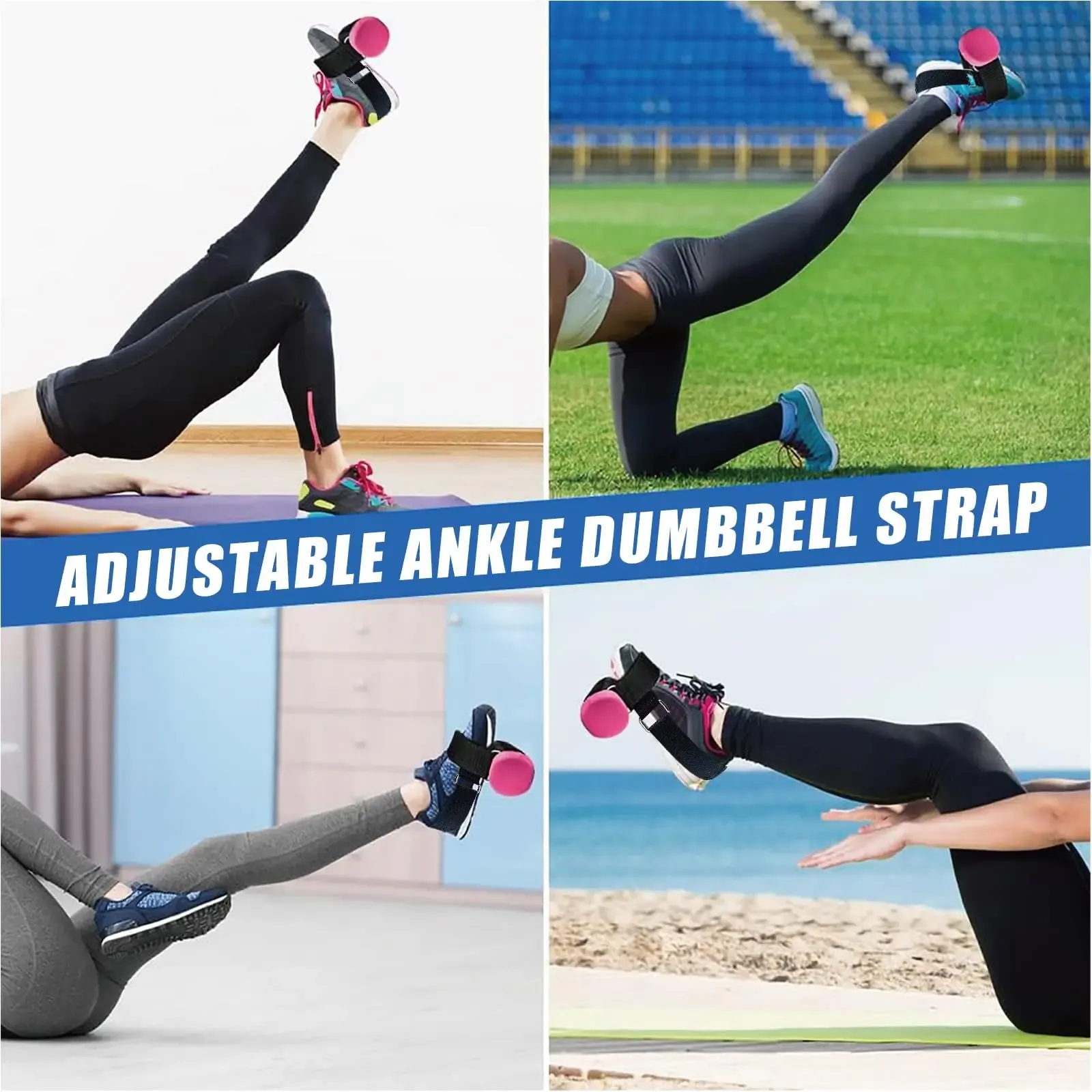 Sangle d'entraînement du tibial antérieur réglable, lestée pour la cheville (lot de 1 ou 2) 3