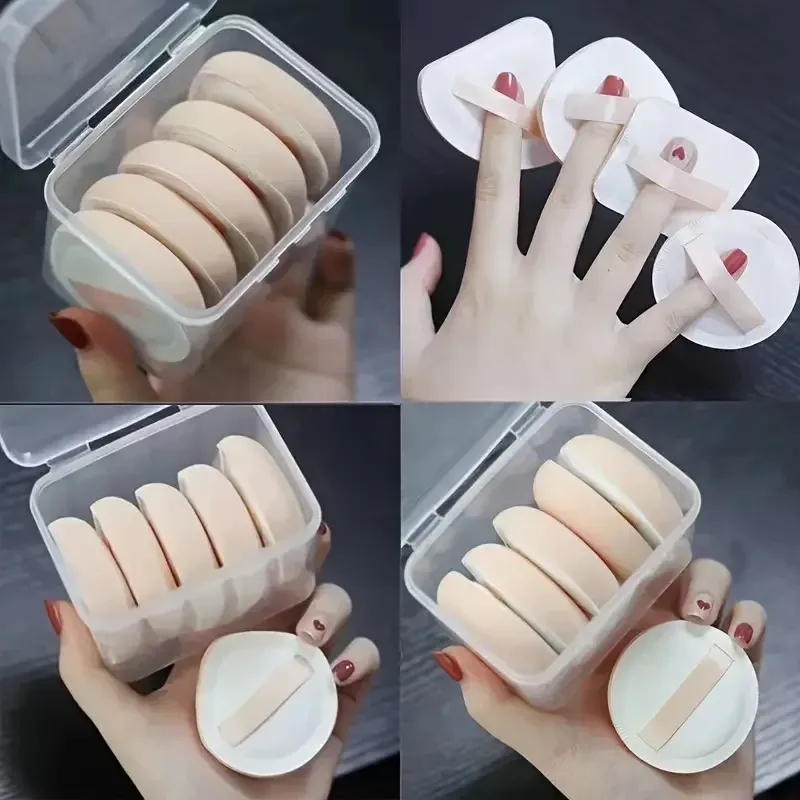 Éponges de maquillage en forme de goutte pour fond de teint, lot de 5