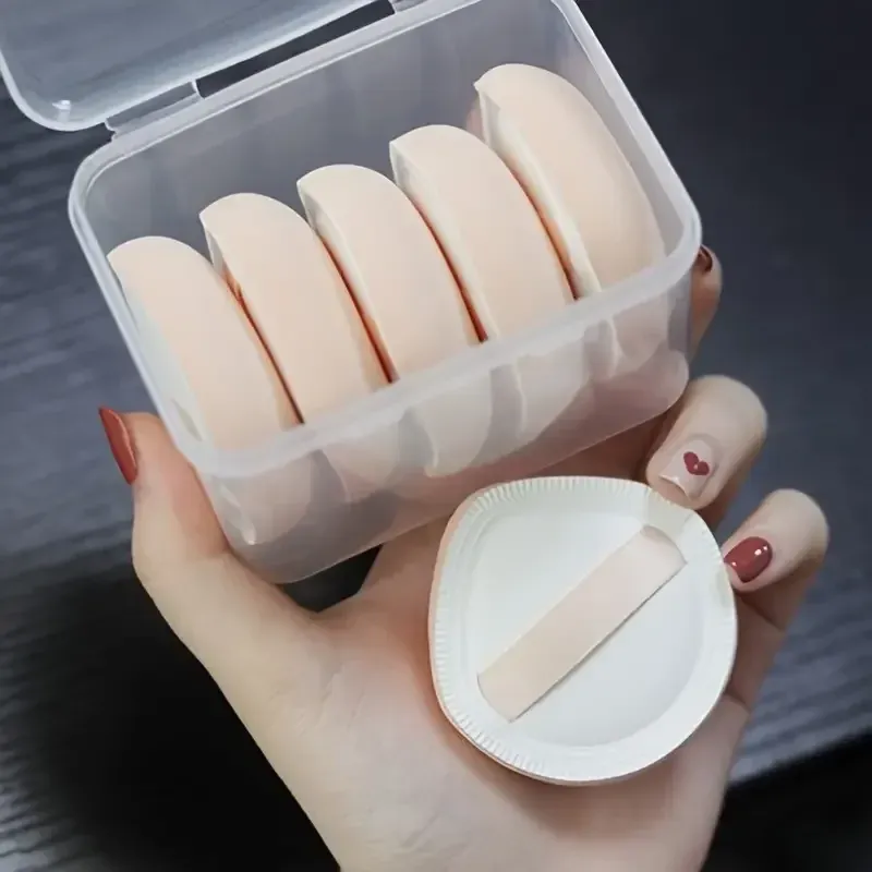 Éponge de maquillage portable en forme de goutte