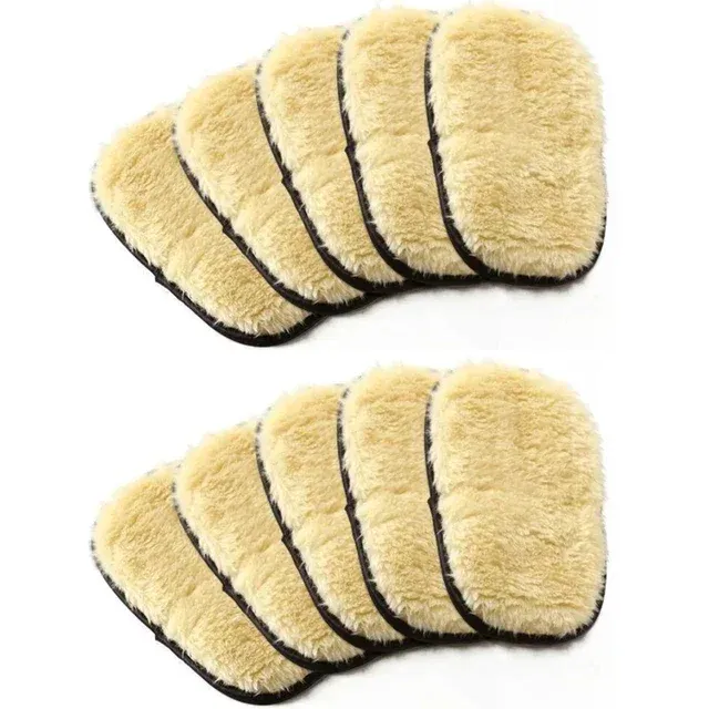 Lot de 10 éponges de nettoyage pour voiture en microfibre, gants de polissage et de lavage pour automobile, cuisine et maison 8