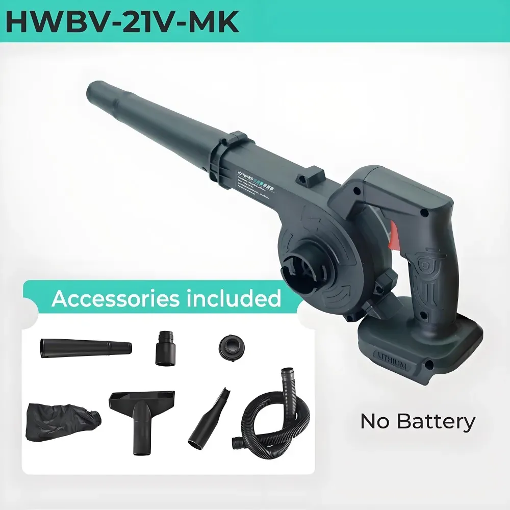 Souffleur et aspirateur sans fil 2 en 1 pour voiture, ordinateur et jardin, compatible batteries Makita 18V/21V 7