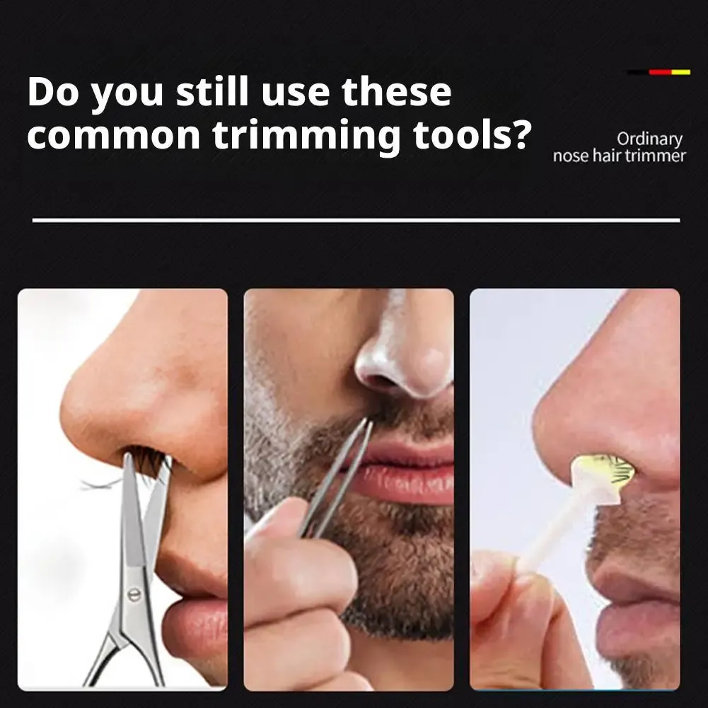 Mini tondeuse à poils de nez portable, épilateur électrique visage pour hommes et femmes, indolore et sûr 5