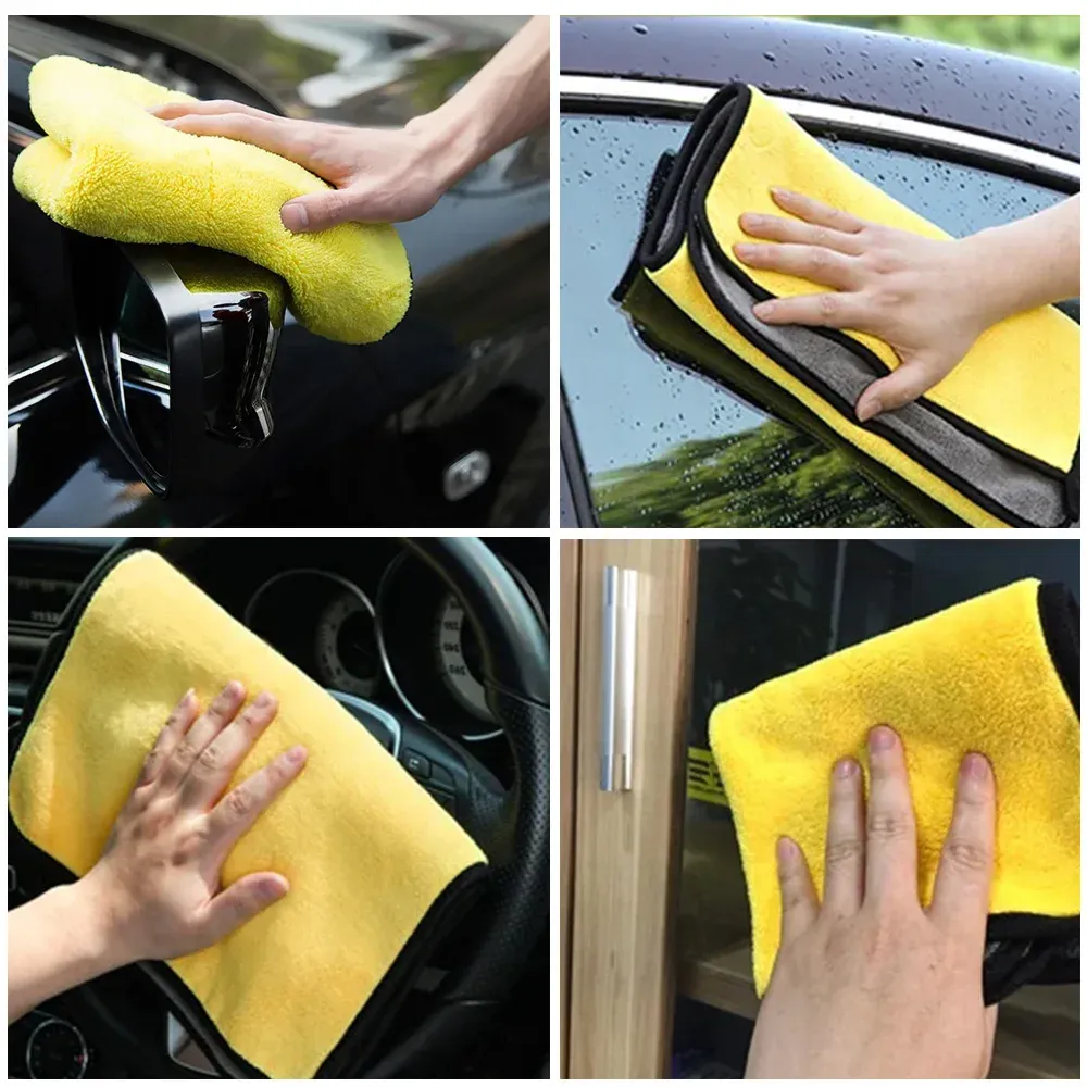 Serviette en microfibre pour lavage de voiture, accessoire 30 x 30 / 60 cm 2