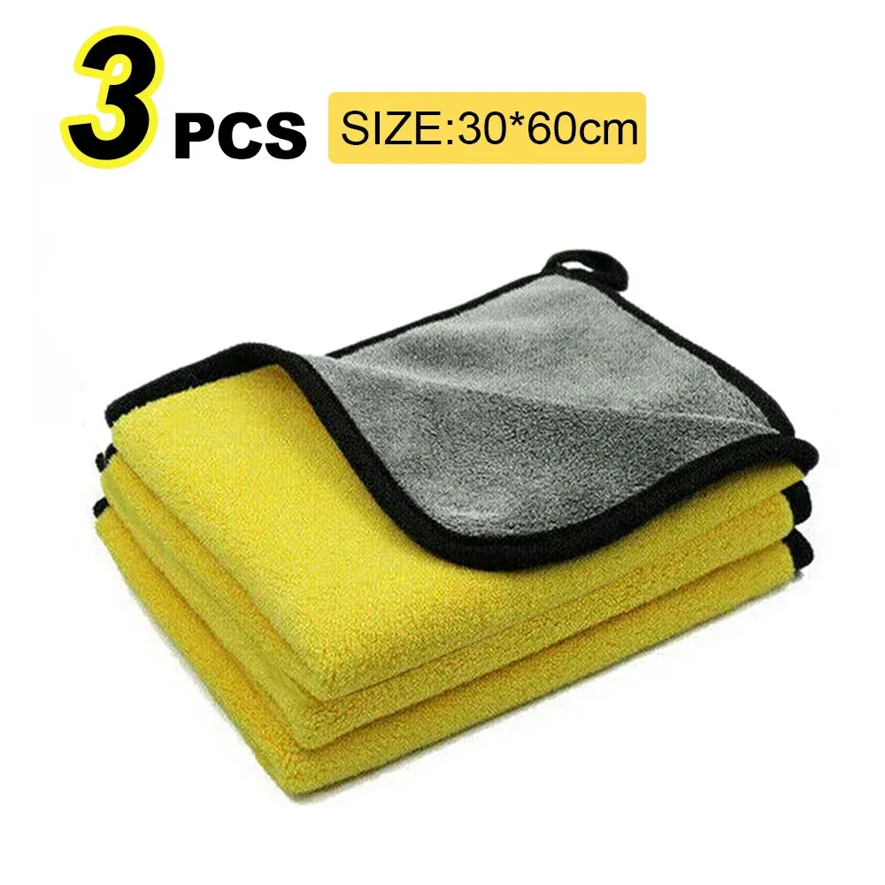 Serviette en microfibre pour lavage de voiture, accessoire 30 x 30 / 60 cm 12