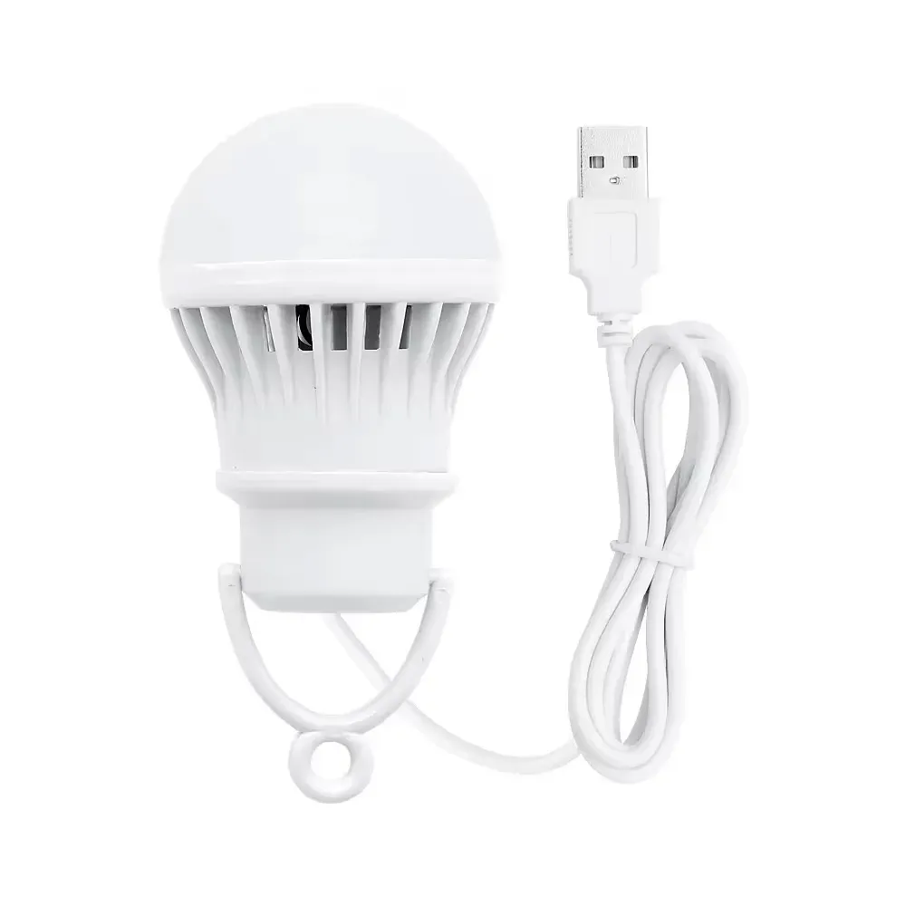 Lampe USB portable 3 W, 5 W et 7 W pour camping, lecture et éclairage de secours en plein air - Image 1