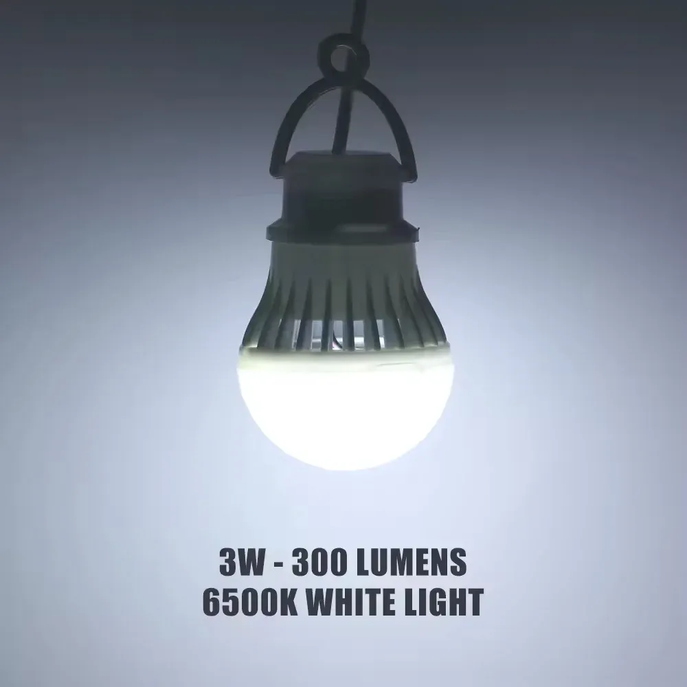 Lampe USB portable 3 W, 5 W et 7 W pour camping, lecture et éclairage de secours en plein air 5