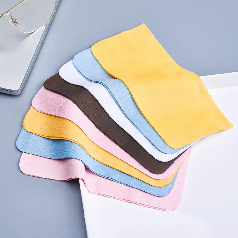Chiffons de nettoyage en microfibre multicolores pour lunettes, lot de 5 ou 10 pièces 2