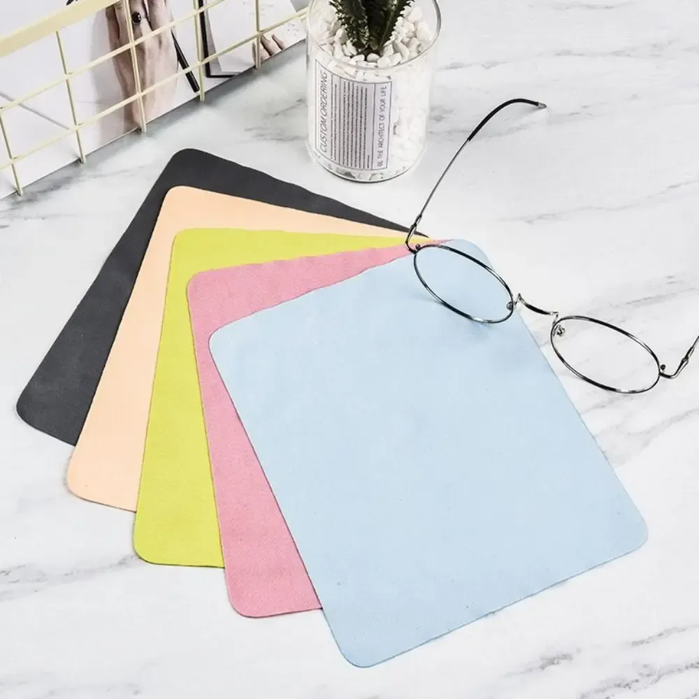 Chiffons de nettoyage en microfibre multicolores pour lunettes, lot de 5 ou 10 pièces 4