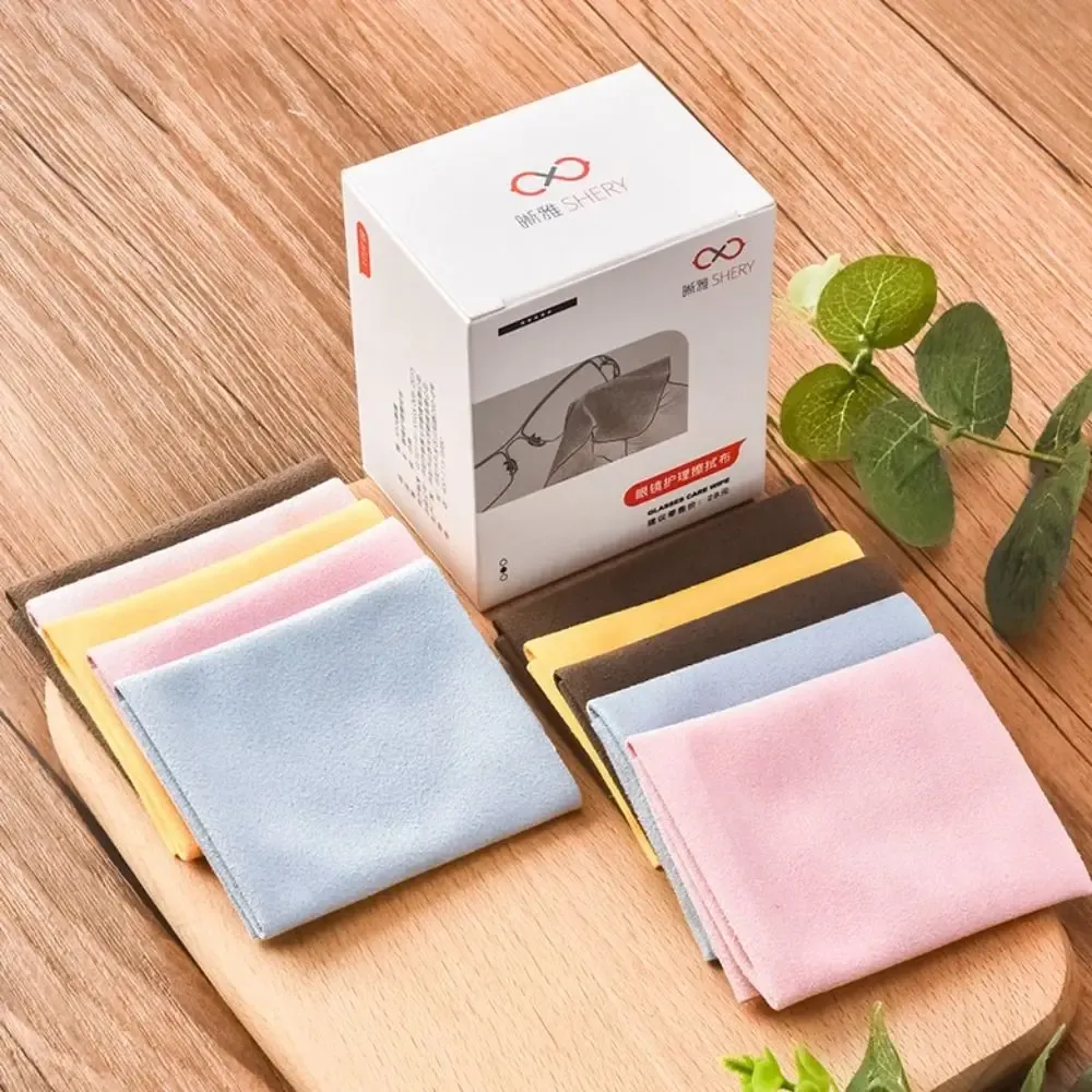 Chiffons en daim multicolores pour le nettoyage des lunettes