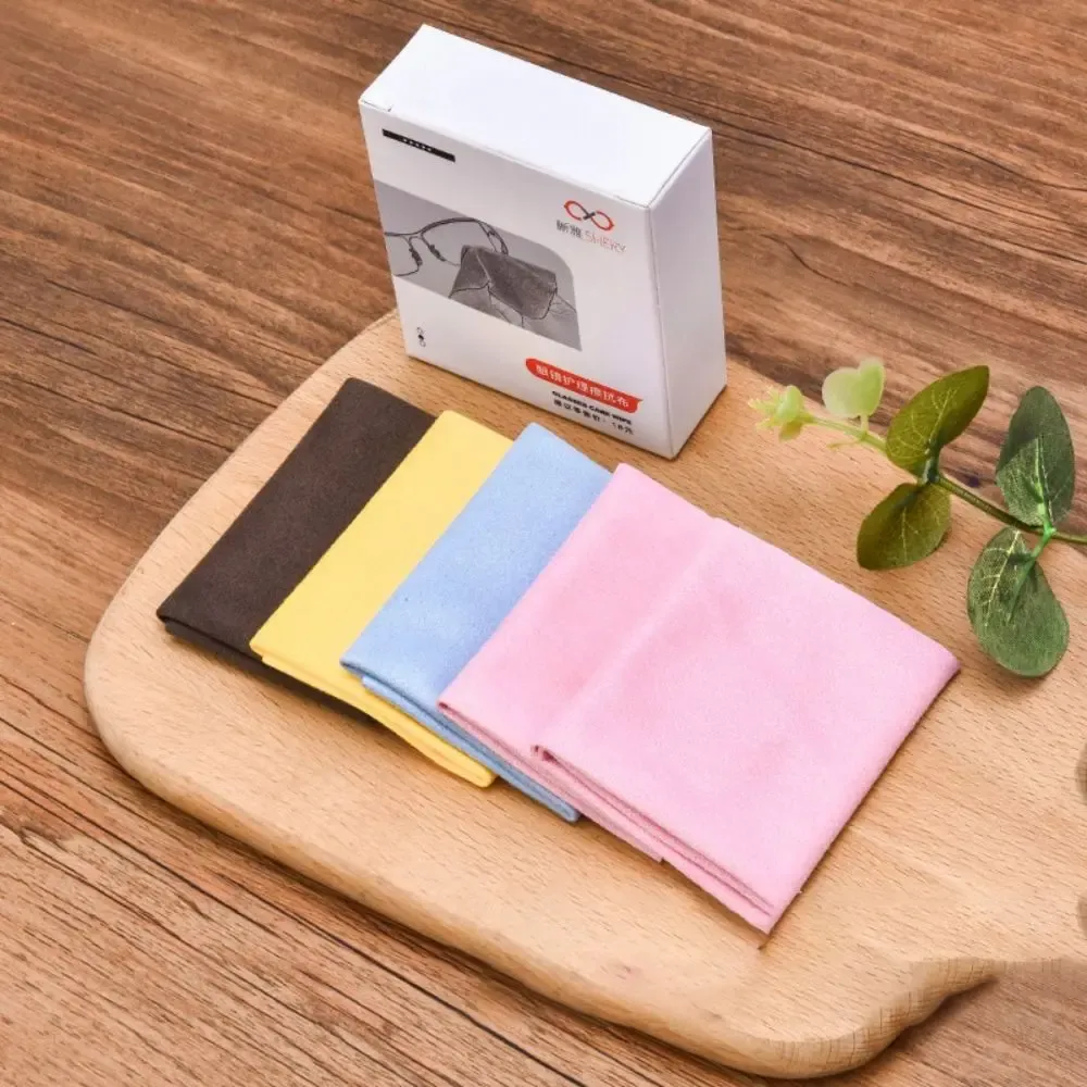 Chiffons de nettoyage en microfibre multicolores pour lunettes, lot de 5 ou 10 pièces 7