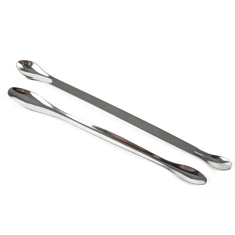 Lot de 12 cuillères et spatules de laboratoire en acier inoxydable – Cuillères d'échantillonnage et micro-spatules de mélange 6