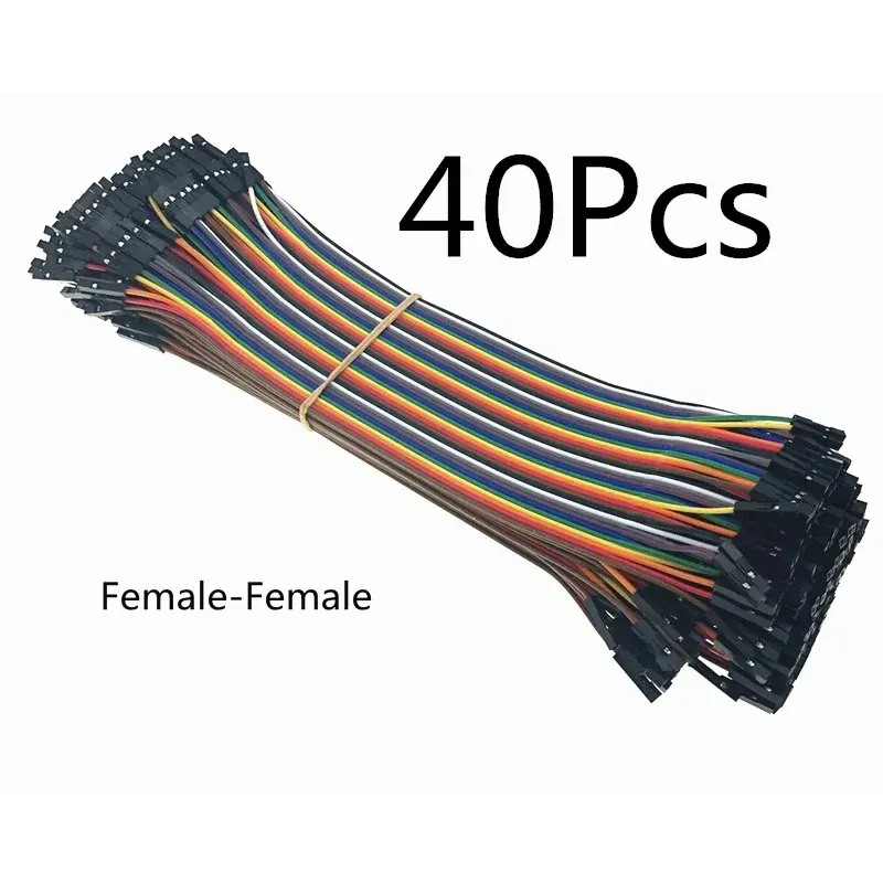 10 à 40 cm, 120 pièces par lot de câbles Dupont femelle-mâle, mâle-mâle et femelle-femelle, 40 pièces par rangée, câbles de liaison Dupont pour circuits imprimés, kit de bricolage 4
